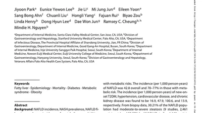 NASH/Liver Fibrosis Prevalence and Incidence of Nonliver Comorbidities among People with NAFLD and Incidence of NAFLD by Metabolic Comorbidities: Lessons from South Korea featured image