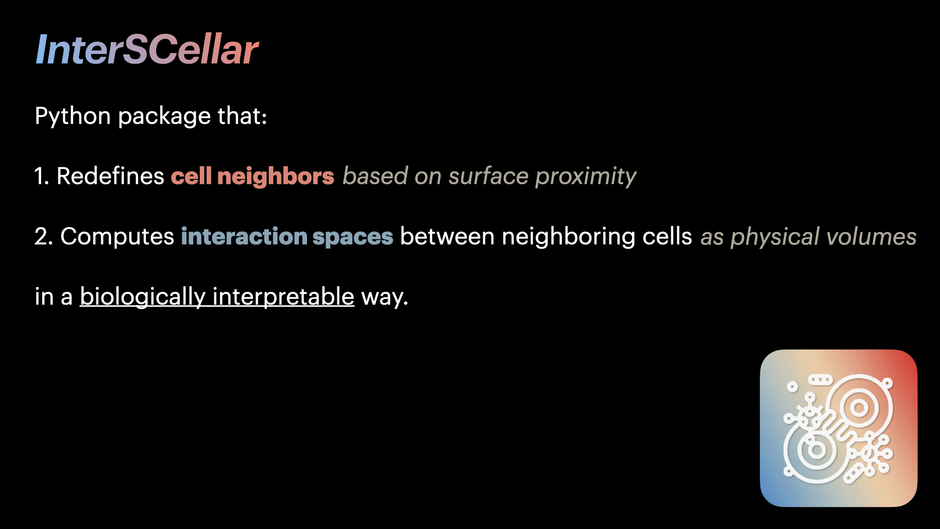 InterSCellar: Surface-Based Cell Neighborhood & Interaction Volume Analysis in 3D Spatial Omics — slide 7