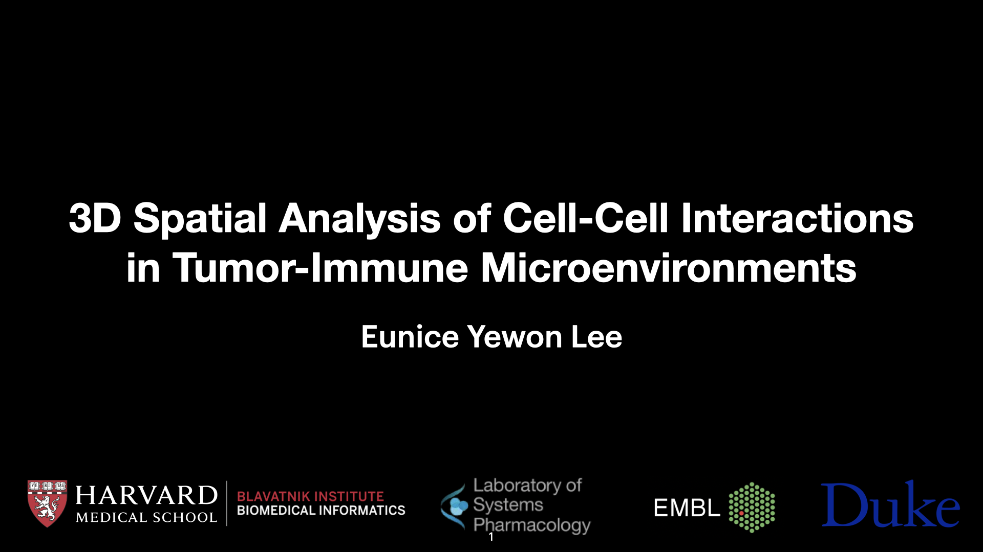 3D Spatial Analysis of Cell-Cell Interactions in Tumor-Immune Microenvironments — slide 1
